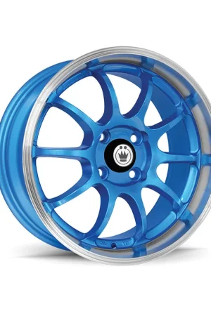 Sale Konig Lightning Alloy Wheel 15x7 ET38 4x100 Blue Machined Lip 73.1mm C