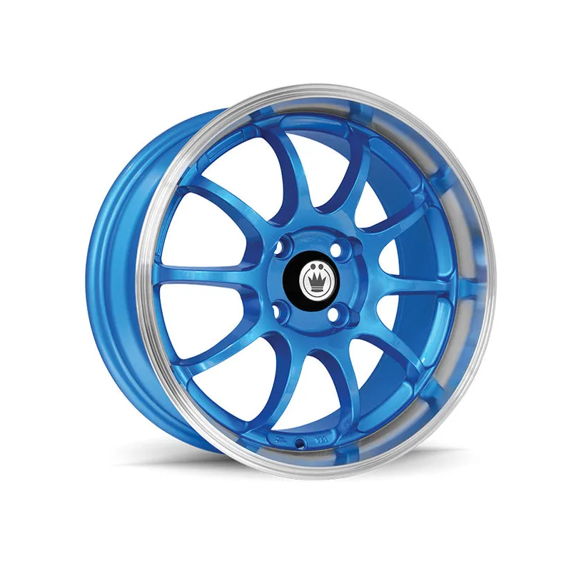 Sale Konig Lightning Alloy Wheel 15x7 ET38 4x100 Blue Machined Lip 73.1mm C