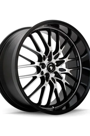 Same Day Shipping Konig Lace Alloy Wheel 18x8 ET35 5x100 Gloss Black Machined Face 73.1m