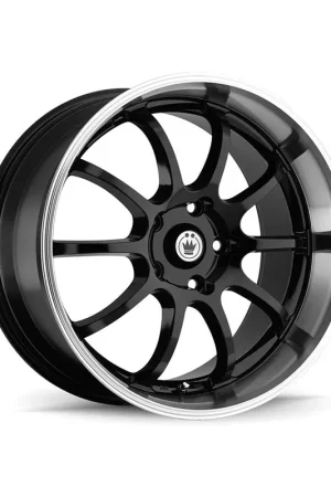 Konig Lightning Alloy Wheel 15x7 ET38 4x100 Black With Machined Lip 73 Affordable