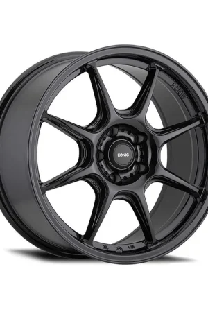Direct From Manufacturer Konig Lockout Alloy Wheel 18x8.5 ET35 5x114.3 Gloss Black 73.1mm CB