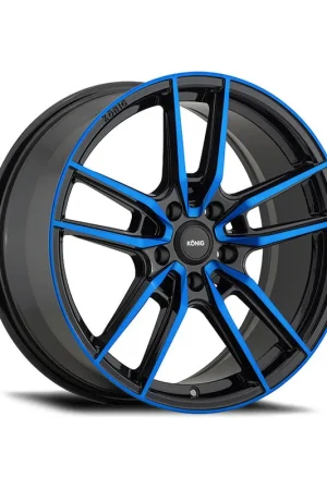 Factory Price Konig Myth Alloy Wheel 19x8.5 ET40 5x114.3 Gloss Black With Blue Tinte