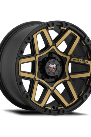 Mamba M23 Alloy Wheel 20x9 ET-12 6x139.7 Matte Black With Bronze Face Last Chance