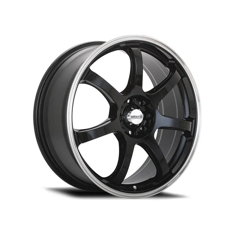 Maxxim Knight Alloy Wheel 17x7 ET40 4x100, 4x114.3 Gloss Black 73.1mm Original