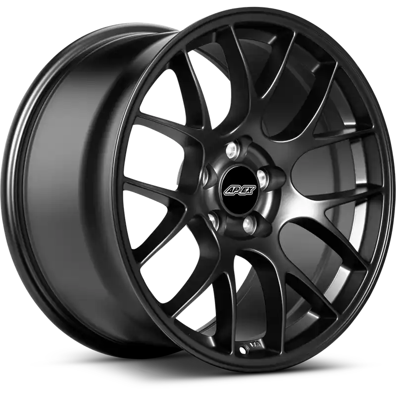 Handmade Apex EC-7 Alloy Wheel 18x11 ET52 5x114.3 Satin Black 70.5mm CB