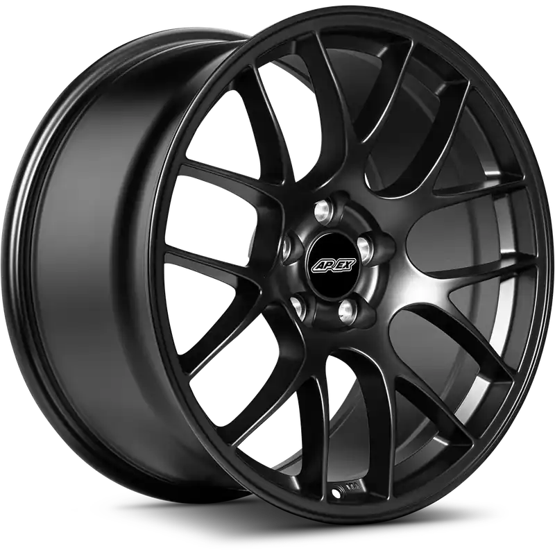 Apex EC-7 Alloy Wheel 19x11 ET52 5x114.3 Satin Black 70.5mm CB Direct From Factory