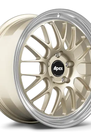 Place Order Apex ML-10RT Forged Alloy Wheel 20x9 ET41 5x130 Gloss Motorsport Gold