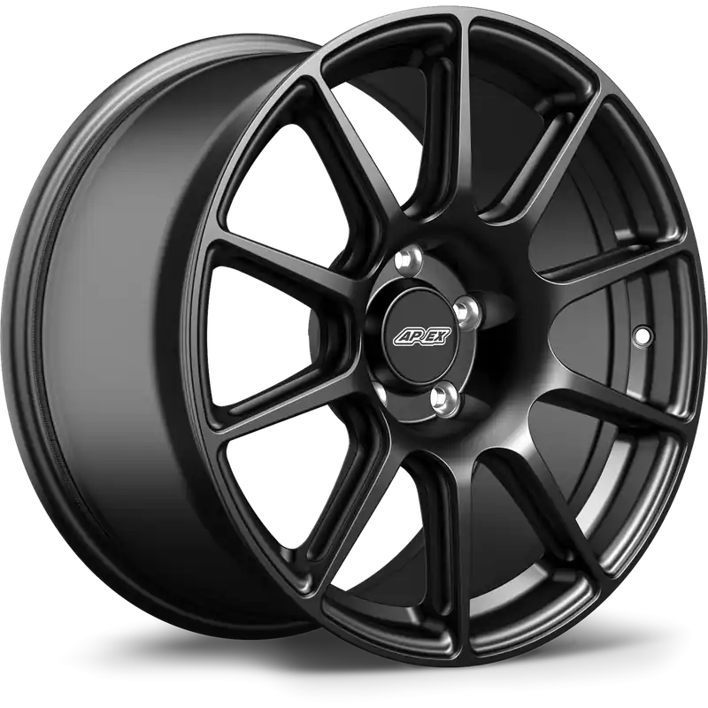 Free Shipping Apex SM-10 Alloy Wheel 17x9 ET42 5x112 Satin Black 57.1mm CB