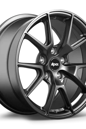 Apex VS-5 Alloy Wheel 17x8.5 ET43 5x112 Satin Black 57.1mm CB Premium