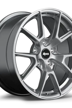 Apex VS-5 Alloy Wheel 17x9 ET42 5x112 Hyper Black 57.1mm CB Instant Buy