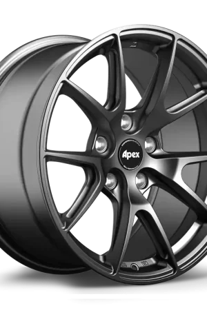 Apex VS-5 Alloy Wheel 17x9 ET42 5x120 Satin Black 72.56mm CB Authentic