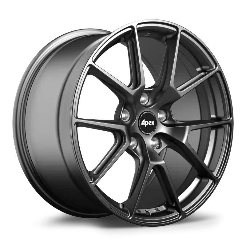 Apex VS-5 Alloy Wheel 18x8.5 ET40 5x120 Satin Black 72.56mm CB Sale