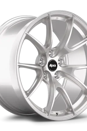 Hassle-Free Returns Apex VS-5 Alloy Wheel 19x12.5 ET55 5x120.65 Race Silver 70.3mm CB