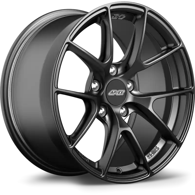 Sale Apex VS-5RS Forged Alloy Wheel 17x9 ET42 5x120 Satin Black 72.56mm CB