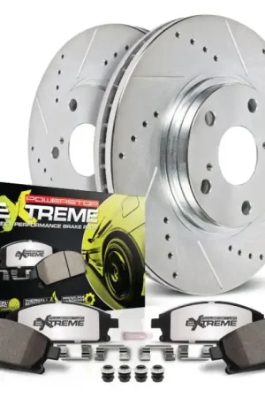 Power Stop 14-15 Lexus IS250 Rear Z26 Street Warrior Brake Kit — PMD Premier Motoring Development Warranty Included