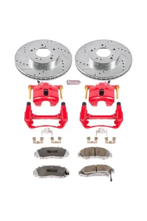 Buy Online Power Stop 97-01 Acura Integra Front Z26 Street Warrior Brake Kit w/Ca — PMD Premier Motoring Development