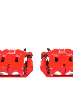 Budget Power Stop 09-14 Acura TL Front Red Calipers w/Brackets - Pair — PMD Premier Motoring Development