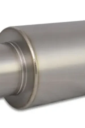 Vibrant Titanium Muffler w/Straight Cut Natural Tip 2.5in. Inlet / 2.5 — PMD Premier Motoring Development Brand New
