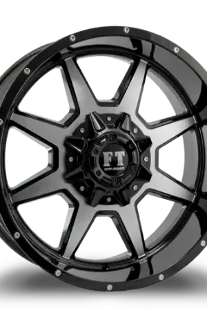 FULL THROTTLE FT2 6x135/6x139.7 18x9+0 BLACK / MACHINED High Quality