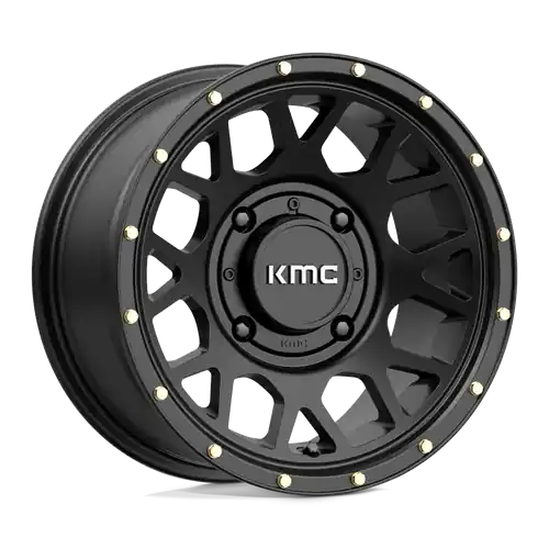 KMC Powersports KS135 GRENADE 4X137 14X7 +10 SATIN BLACK Grab Now