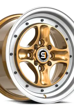 Buy Today Spec-1 SPT-35 4x100/4x114.3 15x8 +25 Gold & Machined Lip