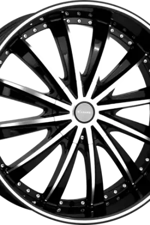 ELURE 31 5X110/5X114.3 22x8 +38 BLACK MACHINED Modern