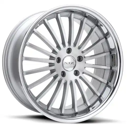 Original XIX Wheels XIX 59 5x115 22x9 +15 SILVER BRUSHED WITH STAINLESS STEEL LIP