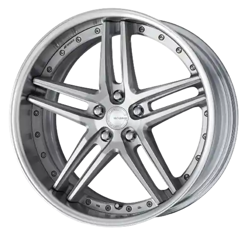 New Arrival Work Gnosis Gr205 5x120.65 21x10.5+0 O Disk Brush Silver Clear