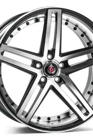 Shop Now Axe EX20 5x112 22X10.5+25 BLACK AND POLISHED FACE