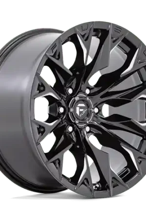 Fuel 1PC D803 FLAME 6X135 20X10 -18 GLOSS BLACK MILLED Original