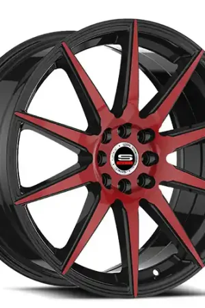 Spec-1 SP-51 5x100/5x114.3 17x7.5 +42 Gloss Black & Red Machined No Minimum Order