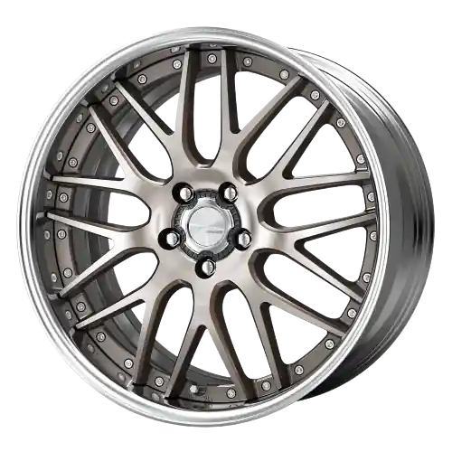 Work Lanvec Lm1 5x114.3 20x9.5+45 O Disk Trans Gray Polish Bulk Order