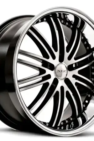 Secure Checkout XIX Wheels XIX 23 5x114.3 20x10 +40 Gloss Black Machined with Stainless Steel Lip