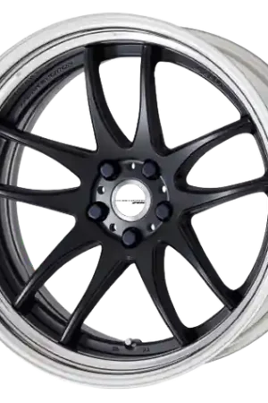 Work Cr 2P 4x100 17x9.0 +18 Matte Black Final Sale