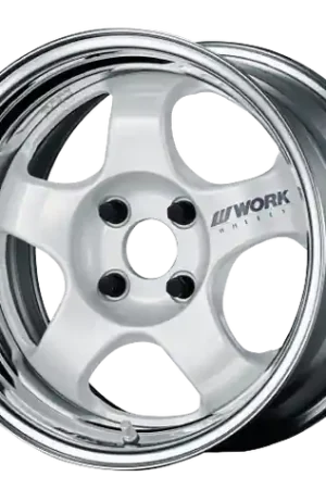 New Arrival Work Meister S1 2P 5x120 15x5.5+0 R Disk White