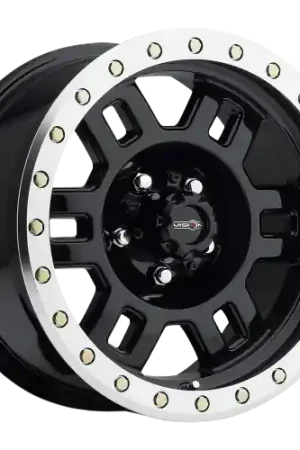 Premium Vision Off-Road 398 Manx 5x139.7 17x8.5+0 Gloss Black Machined Lip