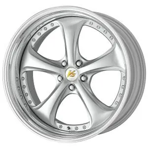 Work Wheels VS-KF 5x112 19x9.5-24 Light Grey Silver R Disk STEP RIM Same Day Shipping