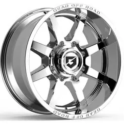 Free Delivery Gear Off Road 762C Pivot 6x139.7 18x9 +18 Chrome Plated with Lip Logo