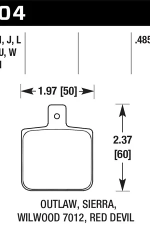 Hawk Sierra/Outlaw/Wilwood HPS Street Brake Pads — PMD Premier Motoring Development Hassle-Free Returns