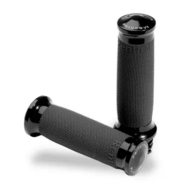 Performance Machine Contour Renthal Wrapped Grips - Black Ano - 0063-2007-B Mega Sale
