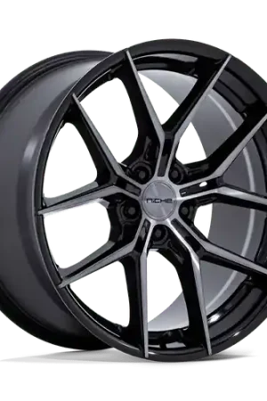 Niche 1PC NC279 PRODIGY 5 5X115 22x10.5 +18 GLOSS BLACK DARK TINTED CLEAR Bargain
