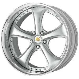 Work Wheels VS-KF 5x98 19x12.5-4 Light Grey Silver A Disk FULL REVERSE Same Day Shipping