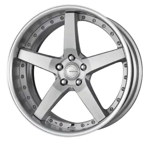 Work Gnosis Gr203 5x112 19x10+12 W Disk Brush Silver Clear High Quality