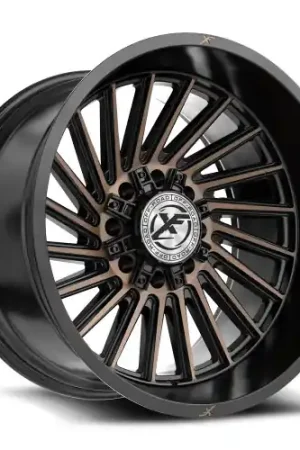 Latest XF Off-Road XF-239 8x165.1/8x170 20x9 +12 Satin Black & Bronze Machined Double Dark Tint