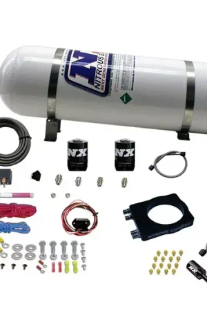 Save Now Nitrous Express HEMI 90mm Nitrous Plate System; 15 lb. Bottle