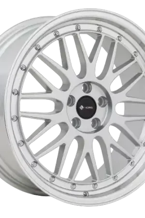 Vors VR8 5x108 19x9.5 +35 Silver Machine Lip Chrome Rivet Certified