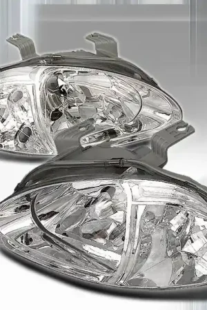 Buy Online Honda Del Sol Custom Disco Chrome Headlights - 1PC - LCLH-DEL931PC
