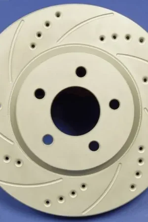 One Day Deal GMC K1500 SP Performance Cross Drilled and Slotted Vented Front Rotors - F55-68