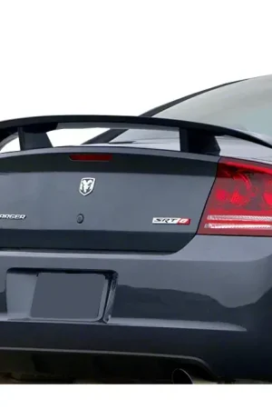 Original RT Factory Style 2-Post Rear Deck Spoiler; Pre-Painted