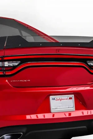 Place Order V3R Wicker Bill for 3-Piece Rear Spoiler; Dry Carbon Fiber Vinyl